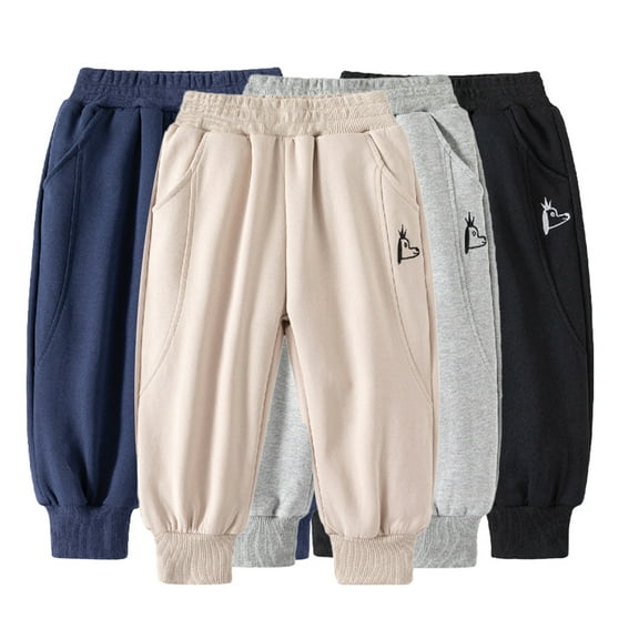 YTDSCS Boys Sweatpants for Kids Baby,Toddler Boys Joggers Pant Fashion Trousers Spring Fall Comfortable Casual Elastic Sweat Pants with Pocket,Size 1-8Years