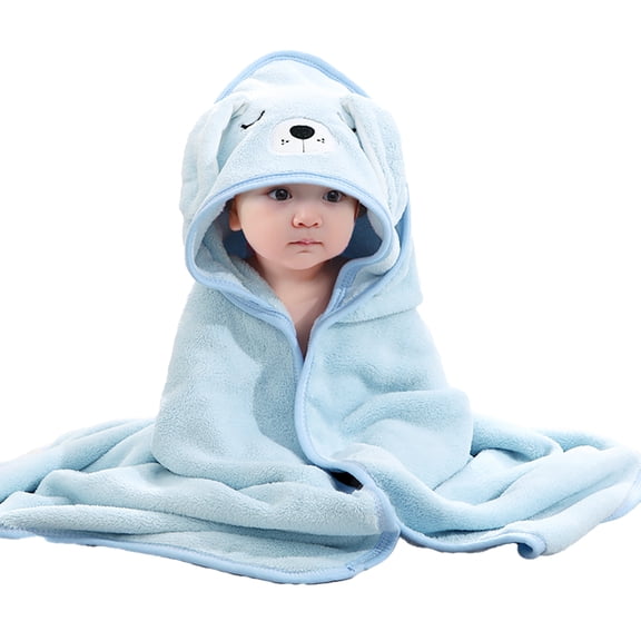 YTDSCS Girls Boys Hooded Baby Towels, Soft Baby Bath Towels for Toddler Spring Autumn Coral Fleece Bath Blanket