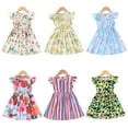 thumbnail image 1 of YTDSCS Girls Flower Dress for Kids Baby,Toddler Princess Dress Summer Short Sleeve Party Dress Ruffle Sleeve Dresses Sundress Tutu Dresses,Size 18M-6Years, 1 of 8
