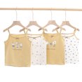 thumbnail image 1 of YTDSCS Girls'Sling Vest for Kids Baby Cotton Spaghetti Strap Undershirt 3-8Y Toddler Sleeveless Cartoon Halter Clothing Tops, 1 of 8