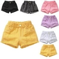 thumbnail image 1 of YTDSCS Girls and Big Girls Jean Denim Shorts Kids Baby Summer Elastic Shorts Casual Fashion Cute Denim Shorts Size 3-12, 1 of 9