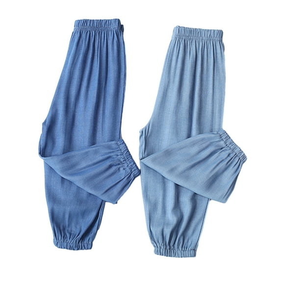 YTDSCS Kids Baby Boys Girls Casual Pant Basic Plain Soft 1-9T Toddler Summer Fall Cotton Linen Bloomers Pants Mosquito Pants Thin