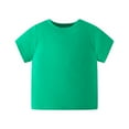 thumbnail image 1 of YTDSCS Kids Baby Boys Summer T-Shirt Short Sleeve TShirt Tee Soft Solid Color Tees for 1-8Y, 1 of 8