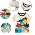thumbnail image 1 of YTDSCS Kids Baby Boys Summer T-Shirts Short Sleeve Top 1-9Y Toddler Tees Crewneck Cotton T-Shirts Little Boys Cartoon Cute Dinosaur Boys Clothes, 1 of 7