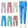 thumbnail image 1 of YTDSCS Kids Baby Girls Printed Leggings Tights Trousers Toddler Flower Print Pants Soft Bottoms Footless Skinny Leggings Sports Bottoms Underpants,Size 3-10Years, 1 of 8