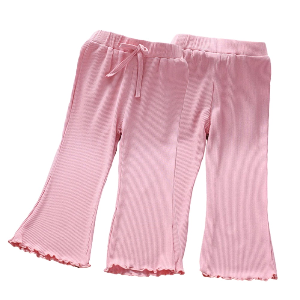 YTDSCS Kids Baby Girls Spring Summer Bell Bottom Pants Leggings Toddler
