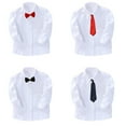 thumbnail image 1 of YTDSCS Kids Baby Long Sleeve Dress Shirts for Boys School Uniform White Shirts Toddler Spring Fall Performance Dress Shirts Youth Cotton Cardigan Tops for Boys 3-14 Years, 1 of 9
