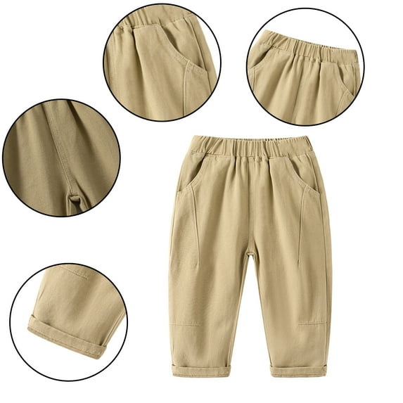 YTDSCS Kids Baby Sweatpants Pant for Boys,Little Boy's Pants Active Jogger Pants Toddler Boys Casual Fashion Soft Breathable Spring Fall Pant with Pocket,Size 1-8Years