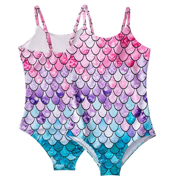 YTDSCS Kids Baby Teen Girls One Piece Swimsuits Bathing Suits 4-12T Kids Sport Summer Beach Swimwear