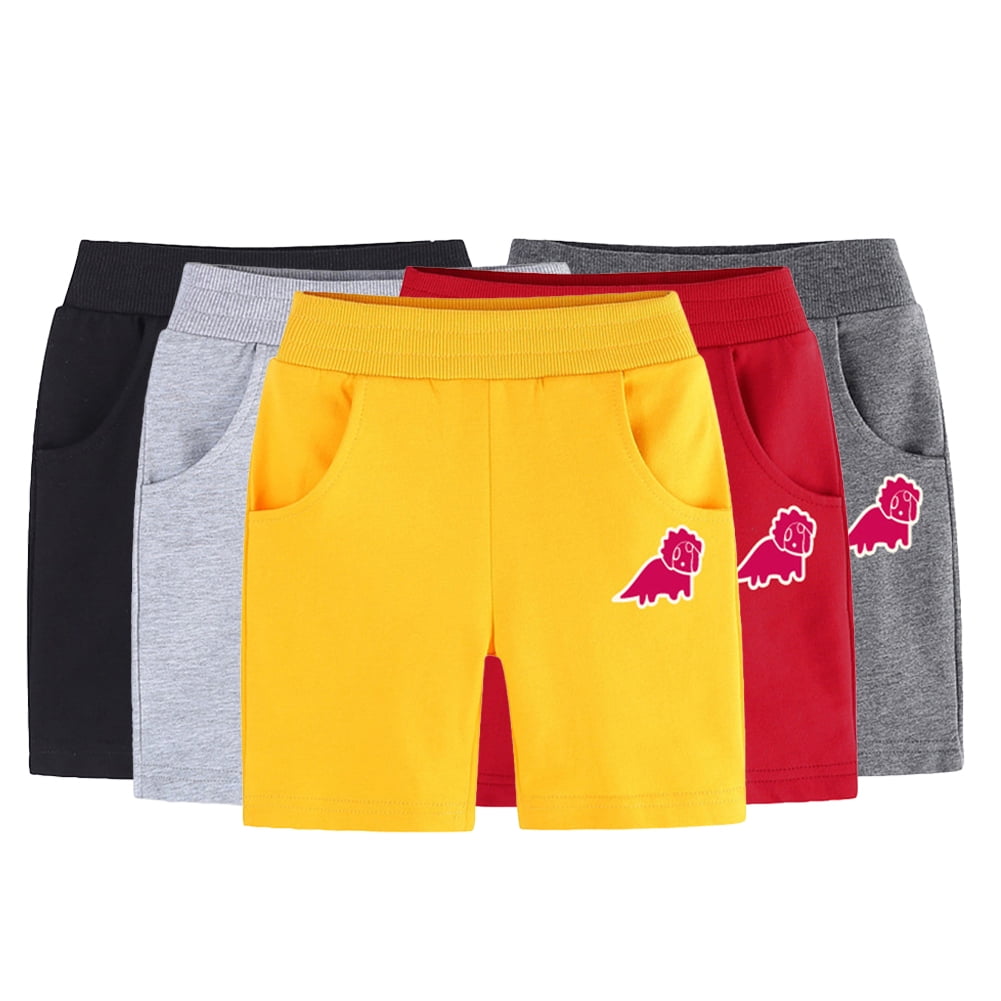 Olyvenn 4 Pack Dolphin Shorts Women's High Waist Workout Running Athletic Shorts Summer Shorts With Side White Stripe Pockets Multicolor 6