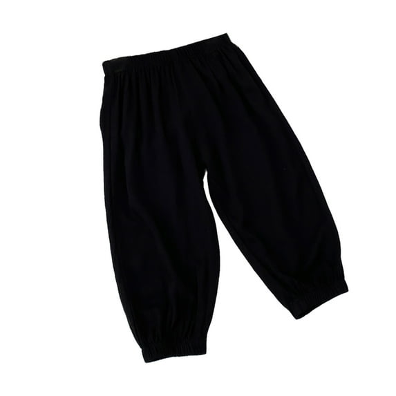 YTDSCS Kids Mosquito Pants for Boys Girls,Baby Solid Color Long Pants Elastic Basic Bloomers Casual Joggers for 1-15T