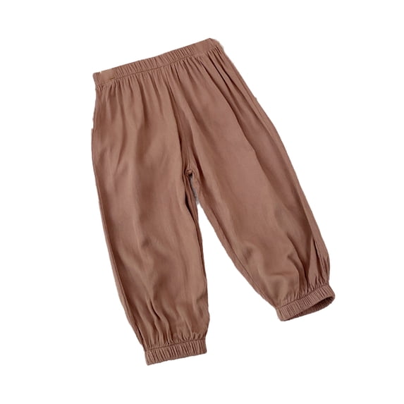 YTDSCS Kids Mosquito Pants for Boys Girls,Baby Solid Color Long Pants Elastic Basic Bloomers Casual Joggers for 1-15T