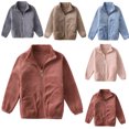 thumbnail image 1 of YTDSCS Kids Toddler Baby Spring Fall Jacket for Boys Girls,2-10 Years Long Sleeve Plush Fleece Comfortable Coat Casual Zip Up Outwear, 1 of 8