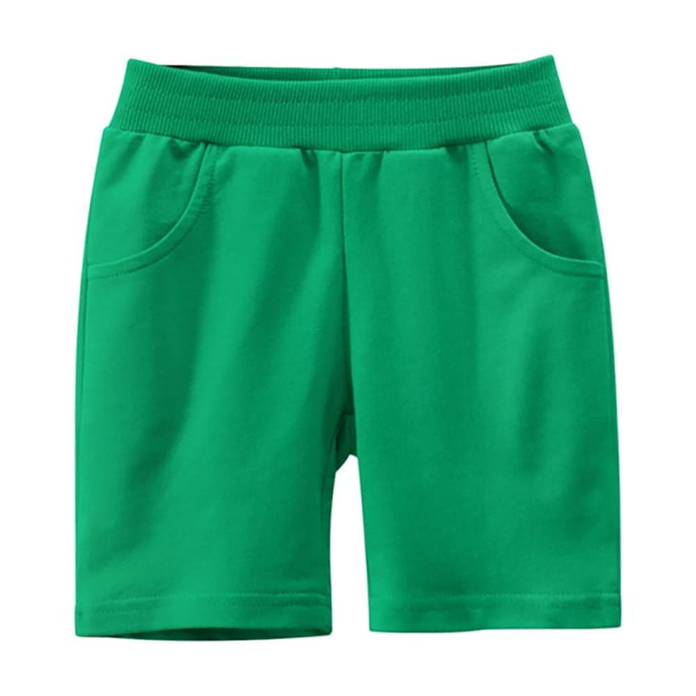Kids Boys Shorts Solid Colored Active Casual Cotton 3-13 Years Fall