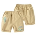 thumbnail image 1 of YTDSCS Kids Toddler Boys Shorts Summer Cotton Shorts Pants Elastic Casual Shorts Shortie Cute Dinosaur with Pockets Cartoon Shorts for 1-9Y, 1 of 8