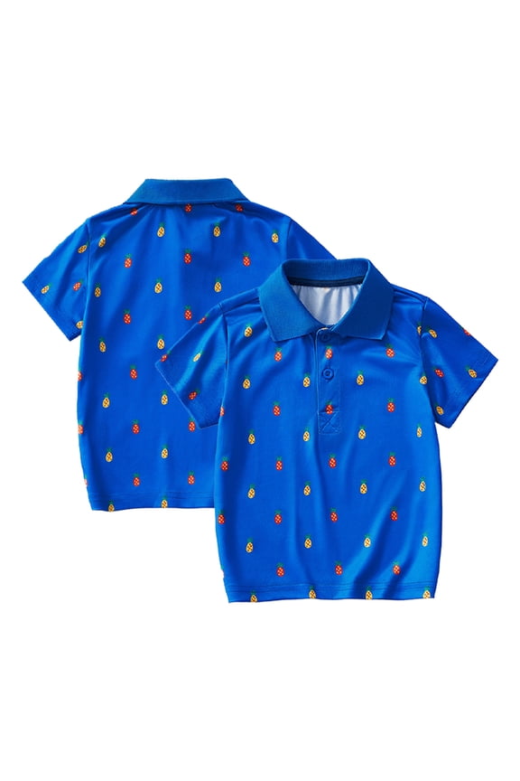 Kids Toddler Boys T-Shirt Tees Children Summertime Exquisite Printing Pineapple Tops for Baby Pleasantly Cool Ventilate T-Shirt 3-8Y