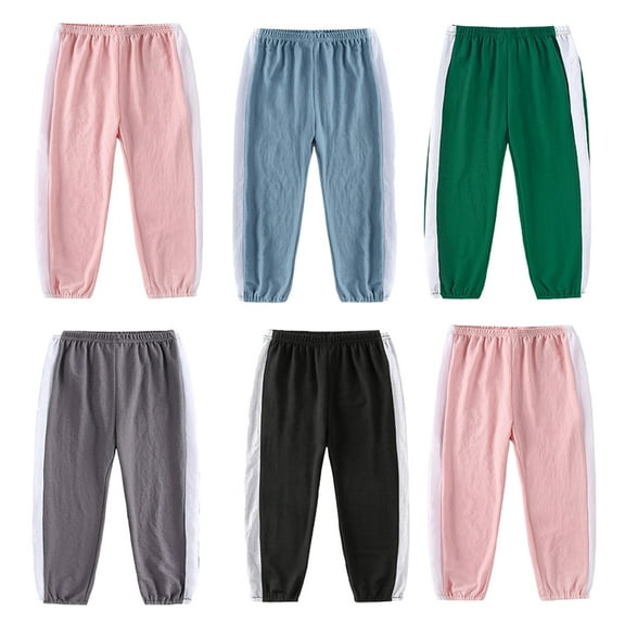 YTDSCS Kids Toddler Jogger Pants for Boys Girls，Unisex Baby Sweatpants Sport Jogger Elastic Waist Spring Fall Sweats Pants Casual Anti-Mosquito Pants for 1-10years Old