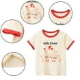thumbnail image 1 of YTDSCS Kids Toddler Short Sleeve T-Shirt for Boys Girls,Unisex Baby Summer Cartoon Shirt Casual Round Neck Little Girls Cotton T-Shirts for 2-8 Years, 1 of 9