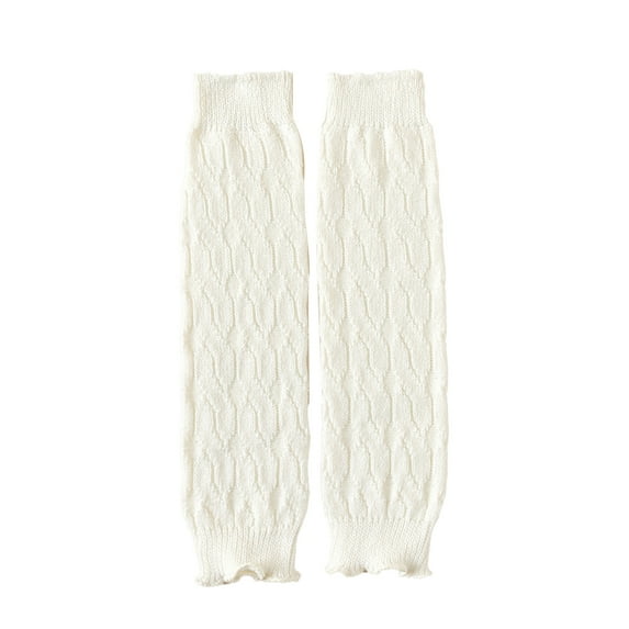 YTDSCS Kids Toddlers Girls Knitted Wool Leg Warmers Solid Color Knee High Socks Fall Winter Warm Princess Socks for Girls 1 Pairs 3-12T