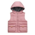 thumbnail image 1 of YTDSCS Kids Winter Puffer down Cotton Vest Toddler Warm Hooded Sleeveless Jacket Thick Water-Resistant Waistcoat for Boys Girls 3-12 Years, 1 of 8