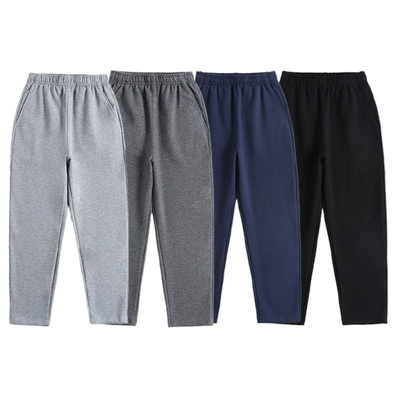 YTDSCS Kids Youth Sweatpants for Boys Girls,4-14Years Big Boys Girls Spring Summer Jogger Pants Sports Trousers Breathable Cotton Elastic Waist Pants with Pockets