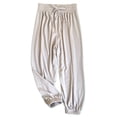 thumbnail image 1 of YTDSCS Little Big Girls Pants Elastic Waist Casual Trousers Spring Summer Fall Long Pants Anti-Mosquito Pants Cotton Pants for 3-14Y, 1 of 8