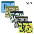 thumbnail image 1 of YTDSCS Little Boys Soft Cotton Underwear for Baby Toddler Kids Boxer Briefs Shorts Dinosaur Cartoon Four Corners Shorts 5pack Size 2-12, 1 of 6