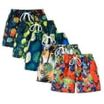 thumbnail image 1 of YTDSCS Little Girls Beach Shorts for Kids Baby Printing Summer Sports Shorts Pants 2-8 Years Girls Hawaiian Swimming Trunks, 1 of 9