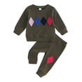 thumbnail image 1 of YTDSCS Newborn Baby Sweatshirt Tracksuits 2 Piece Set for 0-24 Months Boys Girls,Long Sleeve Pullover Geometry Clothes Set,Spring Fall Sweatshirt Tracksuits, 1 of 9