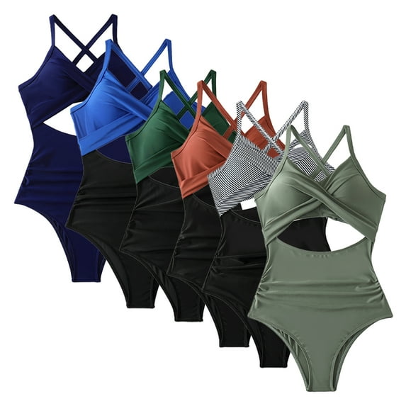 YTDSCS Swimwear One Piece Swimsuit Bathing Suits Comfortable for Women Plus Size Bikini
