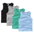 thumbnail image 1 of YTDSCS Toddler Baby Girls Boys Summer T-Shirt Vest Clothes Kids Sweat Absorbent Waistcoat Tops Solid Color Sleeveless Bottoming Shirt 9M-10T, 1 of 9