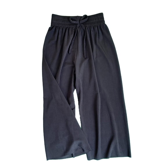 YTDSCS Toddler Baby Ice Silk Wide Leg Pants for Girls Elastic Waist Straight Trousers 3-12 Years Loose Summer Anti-Mosquito Pants for Kids