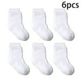 thumbnail image 1 of YTDSCS Toddler Baby Socks 6 Pairs Socks for Kids Boys Girls Cotton Solid Color Spring Fal Socks for 1M-7 Years Children, 1 of 9