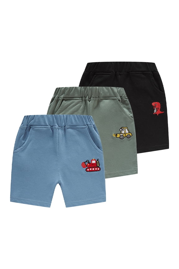 Toddler Boys Casual Shorts Pants Baby Sports Beach Summer Shorts Cartoon Pattern Shorts Kids Boys Casual Five Pants for 1-10 Years