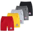 thumbnail image 1 of YTDSCS Toddler Boys Girls Cartoon Shorts Solid Colour Print Five Pants for Baby Kids Summer with Pockets Sweatpants Shorts for 1-9 Years, 1 of 9