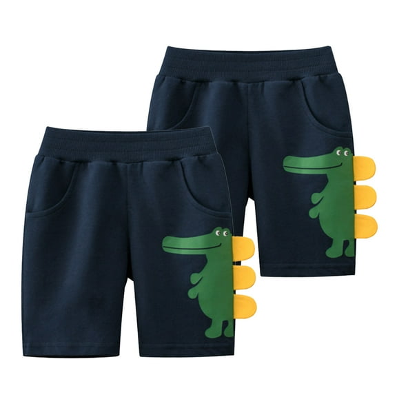 YTDSCS Toddler Boys Girls Casual Shorts Cartoon Elastic Waist Short Pant Baby 1-9 Years Unisex Summer Comfy Cotton Five Pants for kids