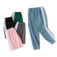 thumbnail image 1 of YTDSCS Kids Baby Boys Girls Cotton Trousers Thin Style Lantern Pants Anti-Mosquito Pants Colour Blocking Elastic Spring Summer Sweatpants for 1-10 Years, 1 of 8