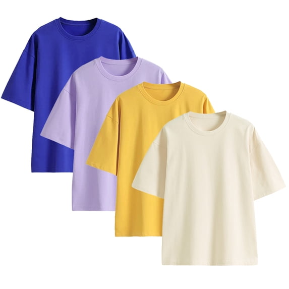 YTDSCS Toddler Boys Girls Short Sleeve T Shirts 3-14 Year Unisex Summer Crewneck Solid Color Tees Casual Cotton T-Shirt Tops Clothes for Kids Teenagers