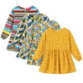 thumbnail image 1 of YTDSCS Toddler Girls Long Sleeve Dresses 1-7 Years Spring Autumn Printed Casual Dress Kids Comfortable Cute Princess Dress for Girls, 1 of 8