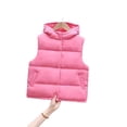 thumbnail image 1 of YTDSCS Toddler Kids Boys Girls Puffer Cotton Vest Zip up Hooded Sleeveless Jacket Thickened down Cotton Waistcoat for Fall Winter 5-13 Years Old, 1 of 9