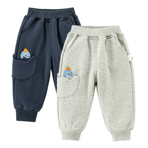 YTDSCS Toddler Kids Spring Fall Sweatpants Active Pants for Boys,Elastic Waist Spring Fall Trousers Baby Fleece Comfortable Casual Jogger Pants for 1-7Years