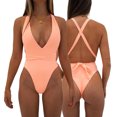 thumbnail image 1 of YTDSCS Women's Swimsuits One-Piece Bathing Suit Swimsuits Women's Swimwear Solid Color Stylish Comfortable Bikini, 1 of 9