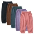 thumbnail image 1 of YTDSCSKids 1-8T Kids Toddler Baby Boys Girls Sweatpants Unisex Kid Spring Summer Pants Jogger Pants Elastic Waist Trousers Loose Long Pants Solid Color Cotton Pants, 1 of 9
