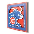 thumbnail image 1 of YTF MLB Chicago Cubs 3D Logo Series Wall Art 12x12, 1 of 4