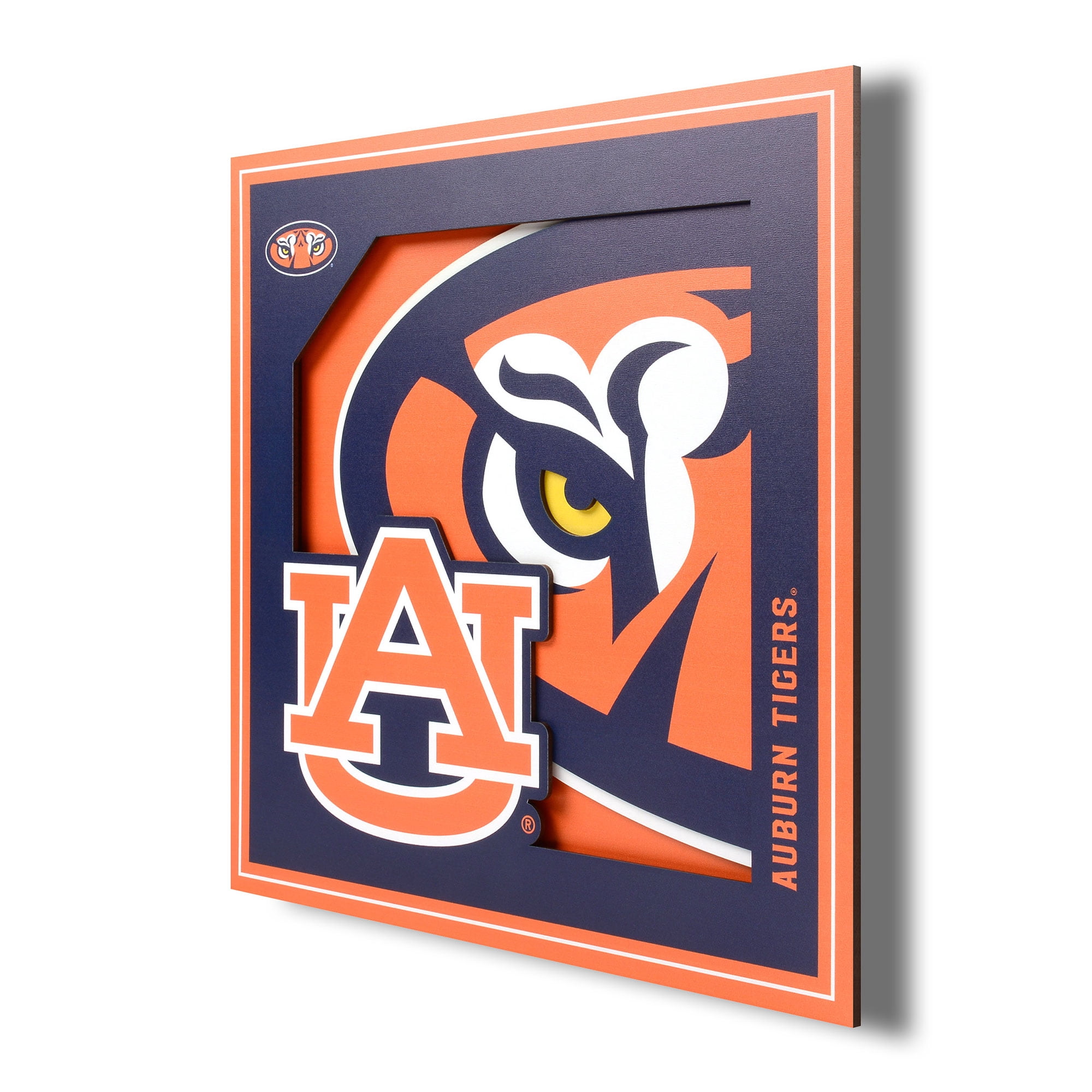 YTFNCbrnTiger3DLogoerieWllrt12X12