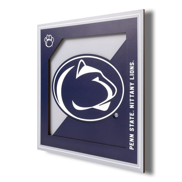 YTF NCAA Penn State Nittany Lions 3D Logo Series Wall Art 12X12 