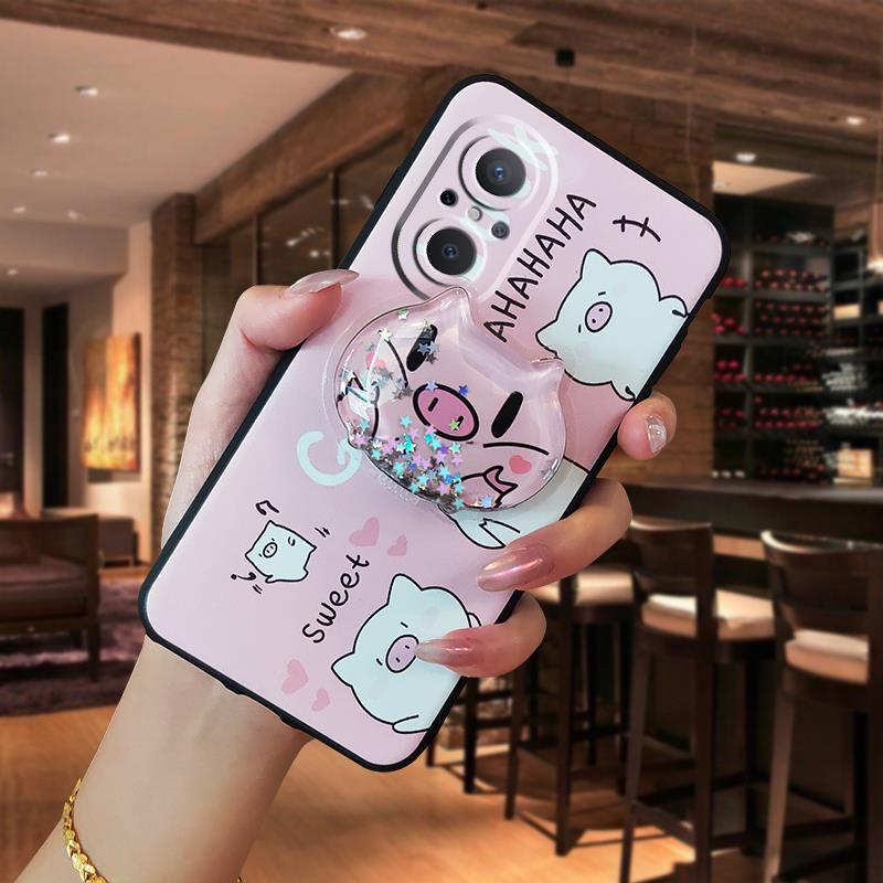 YTFPhone Case For Huawei Nova9 SE, Kickstand Back Cover phone lens protection quicksand Fashion