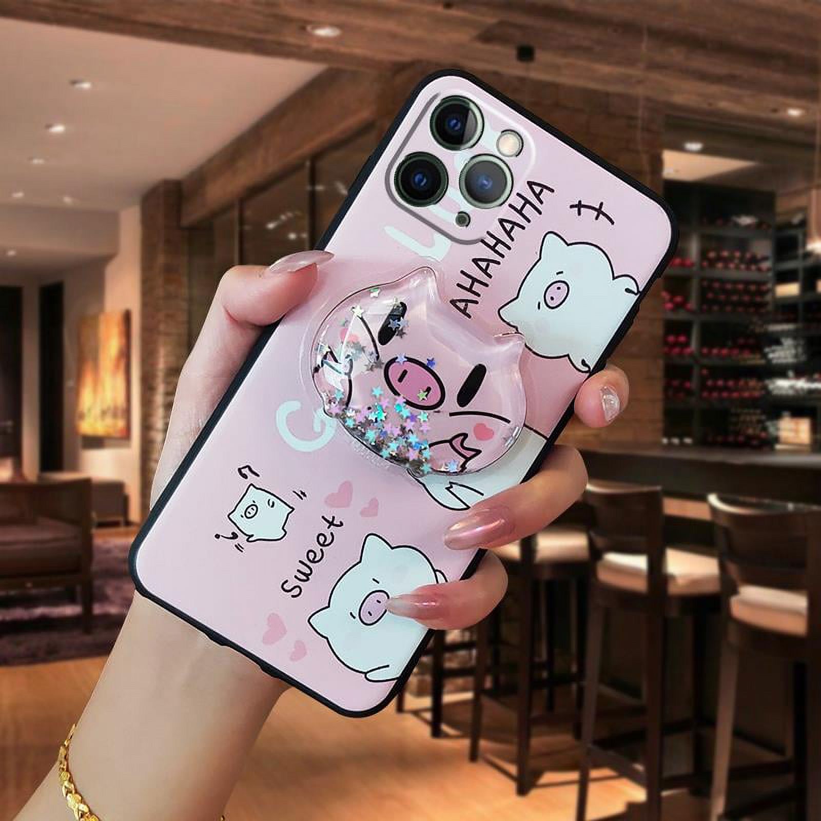 YTFPhone Case For iphone 11 Pro, quicksand Back Cover Cartoon Anti