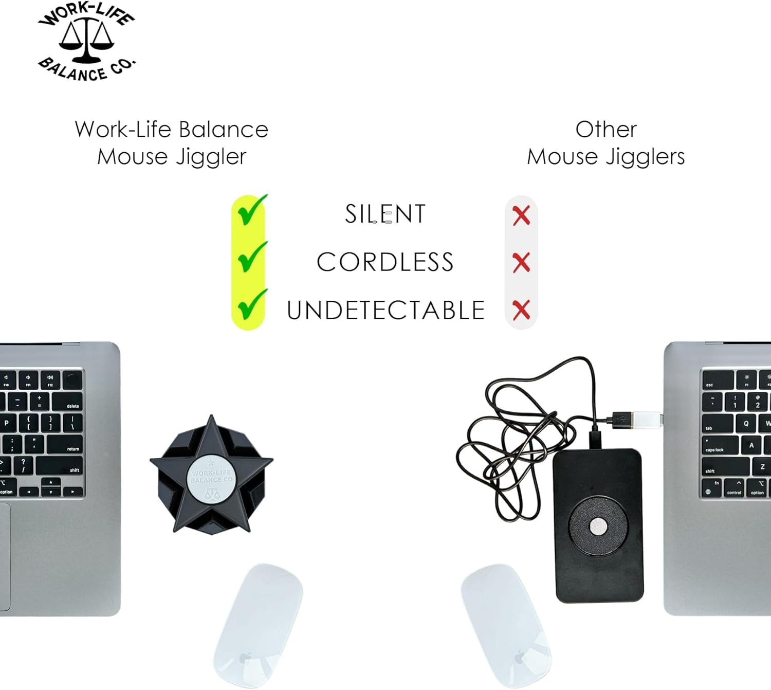 YTGRF-Compact Mechanical Mouse Jiggler Undetectable Device - No USB No ...