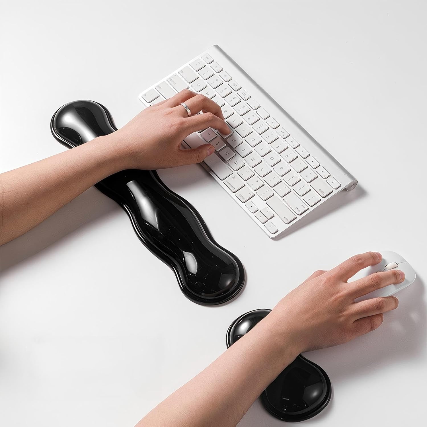 YTGRF-Gel Keyboard Wrist Rest Set, Clear Wrist Rest for Keyboard and ...